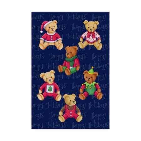 Kimura Designs 'Christmas Bears' Canvas Art,22x32